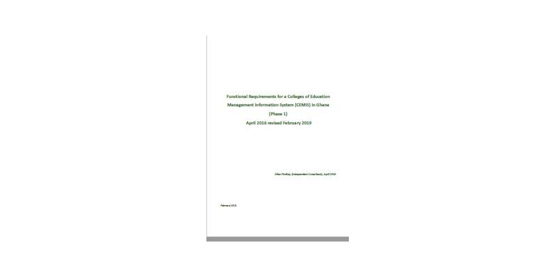 CEMIS Functional Requirements_February 2019